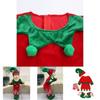 Velvet Boys Girls Christmas Elf Outfit Xmas Party Cosplay Set