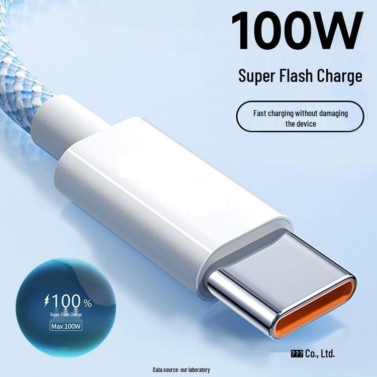 6A Fast Charge Type-C Cable for Huawei Mate40Pro/60, Honor, Vivo, Xiaomi, Oppo
