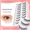 Little Devil Barbie Eye False Eyelashes - 10 Pairs, Full Strip, Dense Hard Stem.