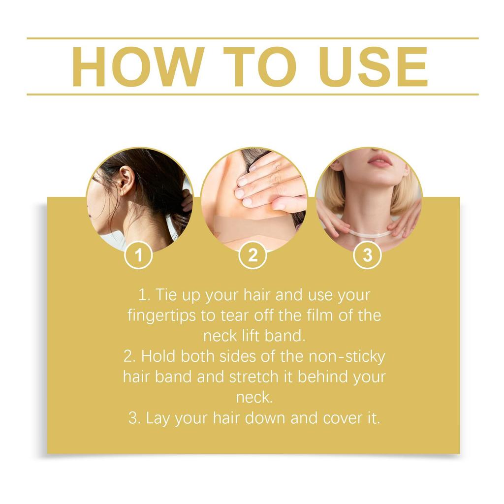 Jaysuing Invisible Neck Care Patch: Gentle daily moisturization for a comfortable neck contour and skin care