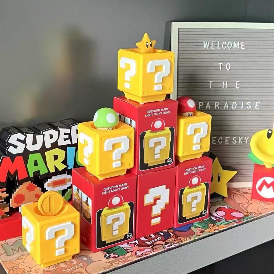 Creative Mario LED Question Block Night Light - Trendy Home Decor Ornament Gift