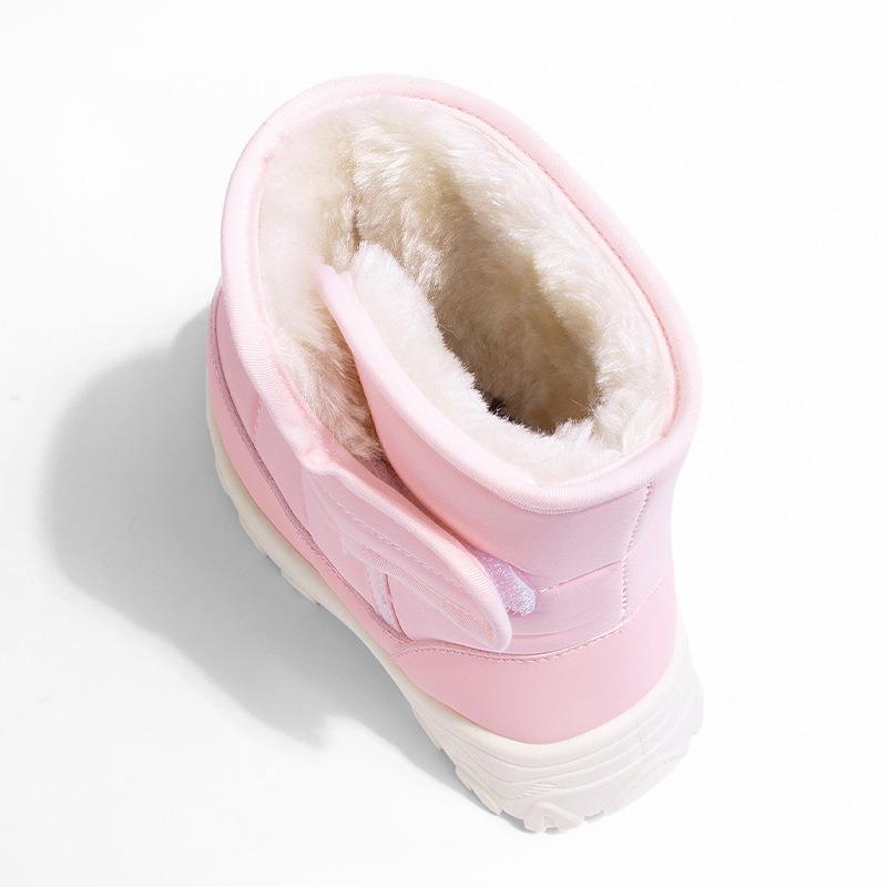 Winter new girls boots thickened warm Velcro children's snow boots boys casual soft-soled sports cotton shoes