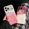 Double Card Slot Splicing Crocodile Texture Case For For Iphone 17 Air 16 1 14 13 12 11 Pro Max Plus Wallet Frameless Cooling Cover