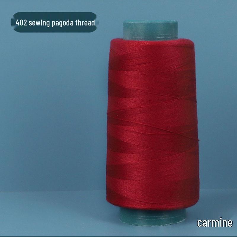 402 Polyester Thread: Black & White Sewing Thread for Hand Needlework and Household Sewing Machines