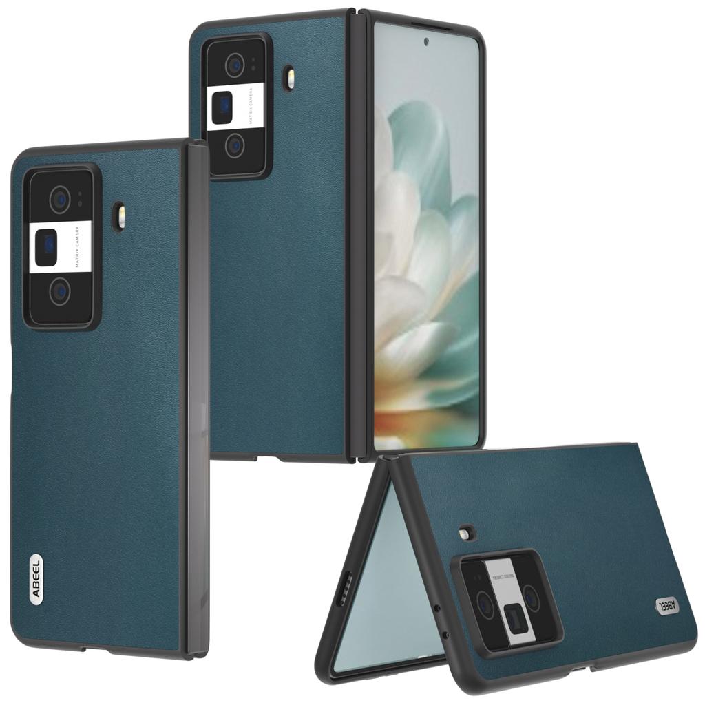 For Honor Magic Vs3 5G Case Genuine Cow Leather Coated Hard PC Phone Cover