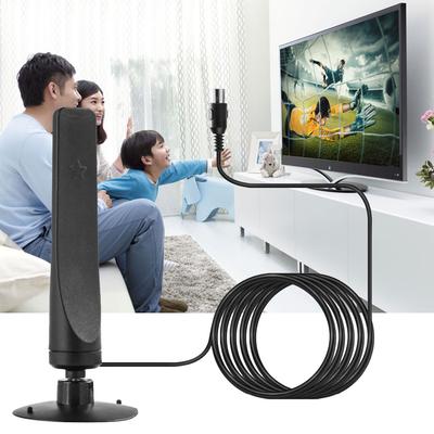 Antenne TV 12 dBi 1080p, récepteur HD, amplificateur numérique HDTV de 80 km, antenne intérieure, récepteur de signal HDTV