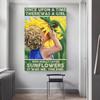 Retro Art Abstract Figure Sunflower Girl Posters Prints Fashion Slogan Canvas Painting Wall Picture for Living Room Home Decor