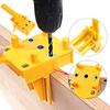 Locator Guide for Woodworking Drilling, Hand-held Straight Hole Tool for Furniture Wood Tenon Binding
