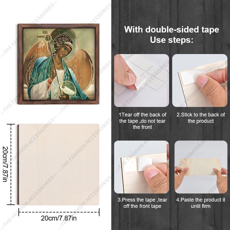 Decorative Painting of Orthodox icons,Consecrated Icon "Guardian Angel",Photo Frame painting,Christian Wall Art,20cm*20cm,Spiritual Decor Gift