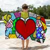Britto Art Towel Quick Drying Beach Towels Are Suitable For Swimming Pools Camping Yoga And The Gym