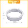 For Midea Portable Air Conditioner Exhaust Hose Connector Kit 15cm White PP ABS Extendable Pipe Replacement Part