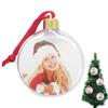 Transparent Christmas Ball Round Fivestar Photo Frame Pendant Christmas Tree Hanging Ball Picture Holder Xmas Tree Pendent