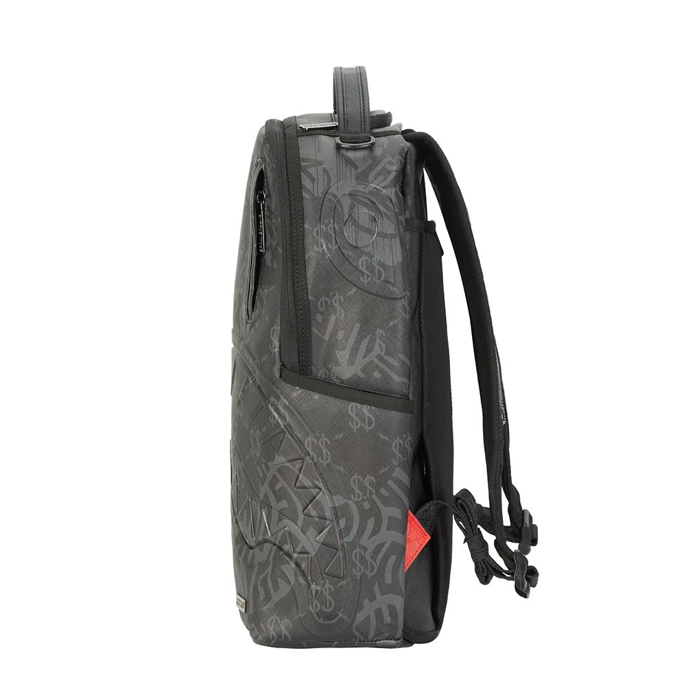 New SPRAYGROUND PVC Polyvinyl Chloride Backpack Unisex Black W1115703