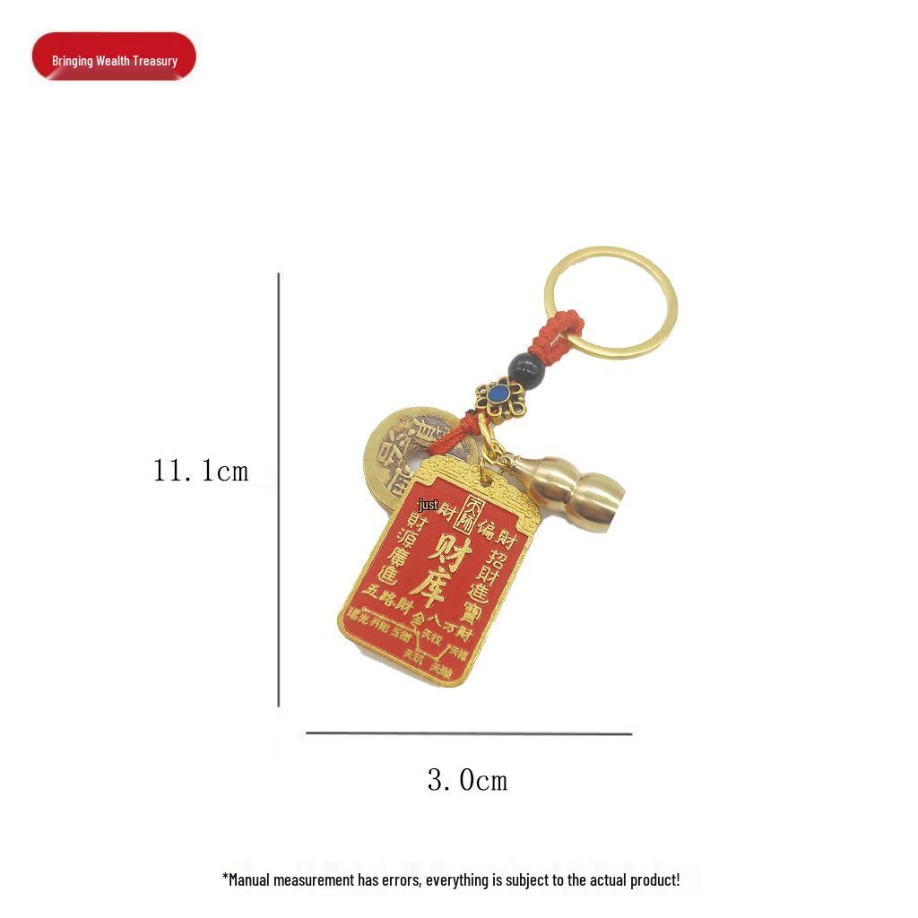 Popular Alloy Lucky Keychain Pendants: Zhuazhou Abacus & Temple Crafts