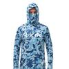 Costum de pescuit HUK pentru bărbați, transfrontalier, cu uscare rapidă, mască de praf și protecție UV, costum de pescuit ușor cu glugă, mătase de gheață