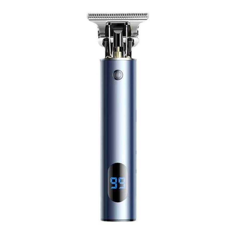 

Hair Salon Professional Electric Hair Clipper Cordless Baldheaded Haircut Machine Rechargeable Digital Display Hair Trimmer Blue