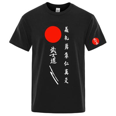 Japan Bushido Japan Bushido The Unisexs Regular Shortsleeved Shirt Is Suitable for Summer and Has a Soft Fabric T Shirt