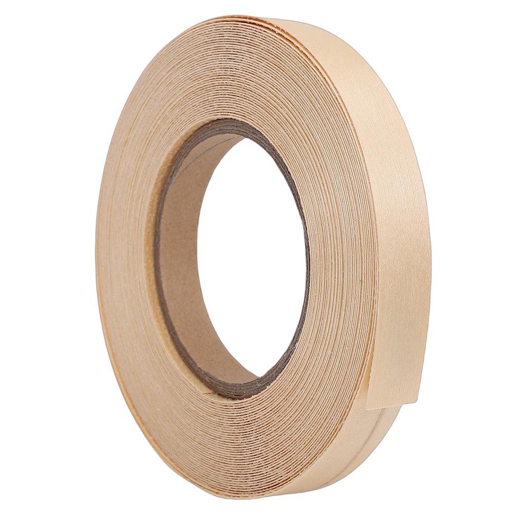 1 Rotolo Bordatura Bordi Legno di Betulla Nastro Decorativo Impiallacciato con Adesivo Hot Melt per Restauro Mobili Armadi 1,9 cm Larghezza 15 M Lunghezza