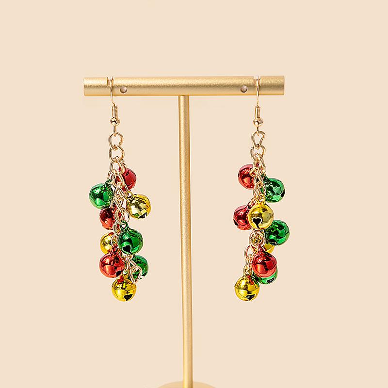 2022 Christmas Series Color Matching Bell Earrings Holiday Earrings Women