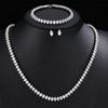 ZAKOL Luxury AAA Cubic Zirconia Marquise CZ Tennis Bracelet Necklace Earrings Set for Women Wedding Banquet Jewelry Set 2
