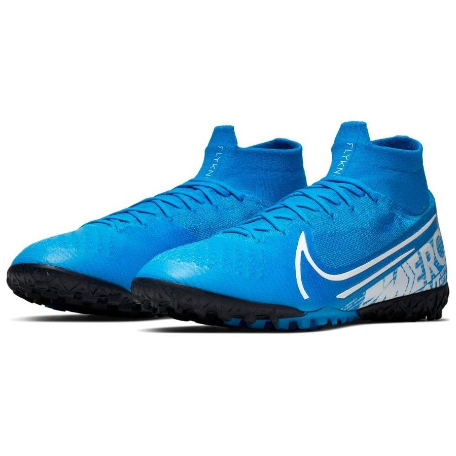 Nike Mercurial SuperflyX 7 Elite TF New Lights Unisex Sneakers Blue Blue-Hero White AT7981-414