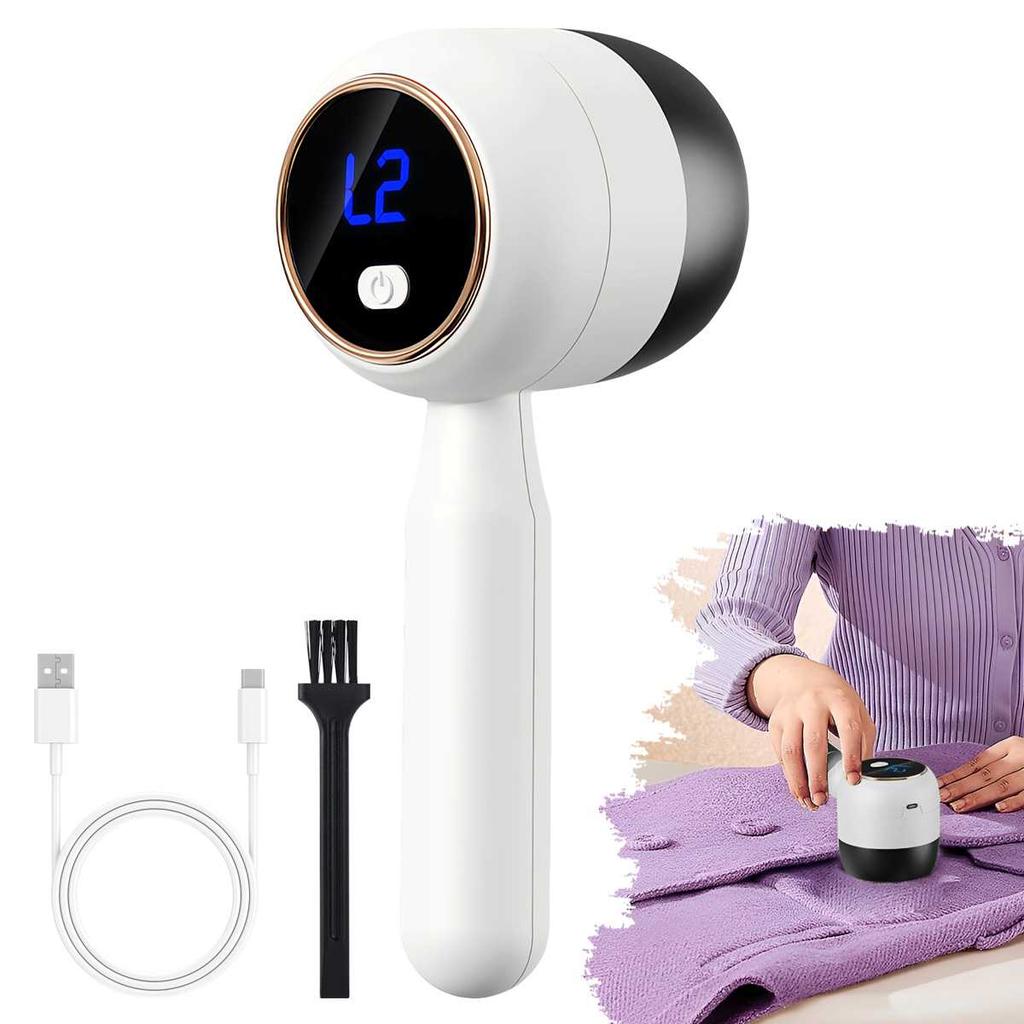 Portable Electric LCD Fabric Lint Remover USB Rechargeable Clothes Shaver Rechargeable