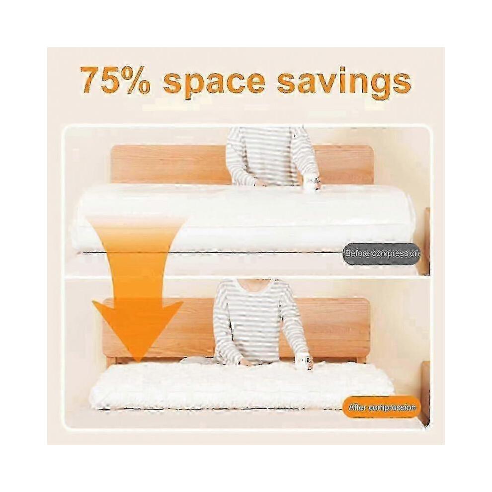 Grands sacs de rangement sous vide pour matelas, vêtements, Sac pour matelas scellé sous vide 220 X 100 cm, Sac de rangement sous vide pour le déménagement/stockage de matelas en mousse