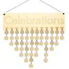 Wooden Holiday & Birthday Calendar Hanging Tags