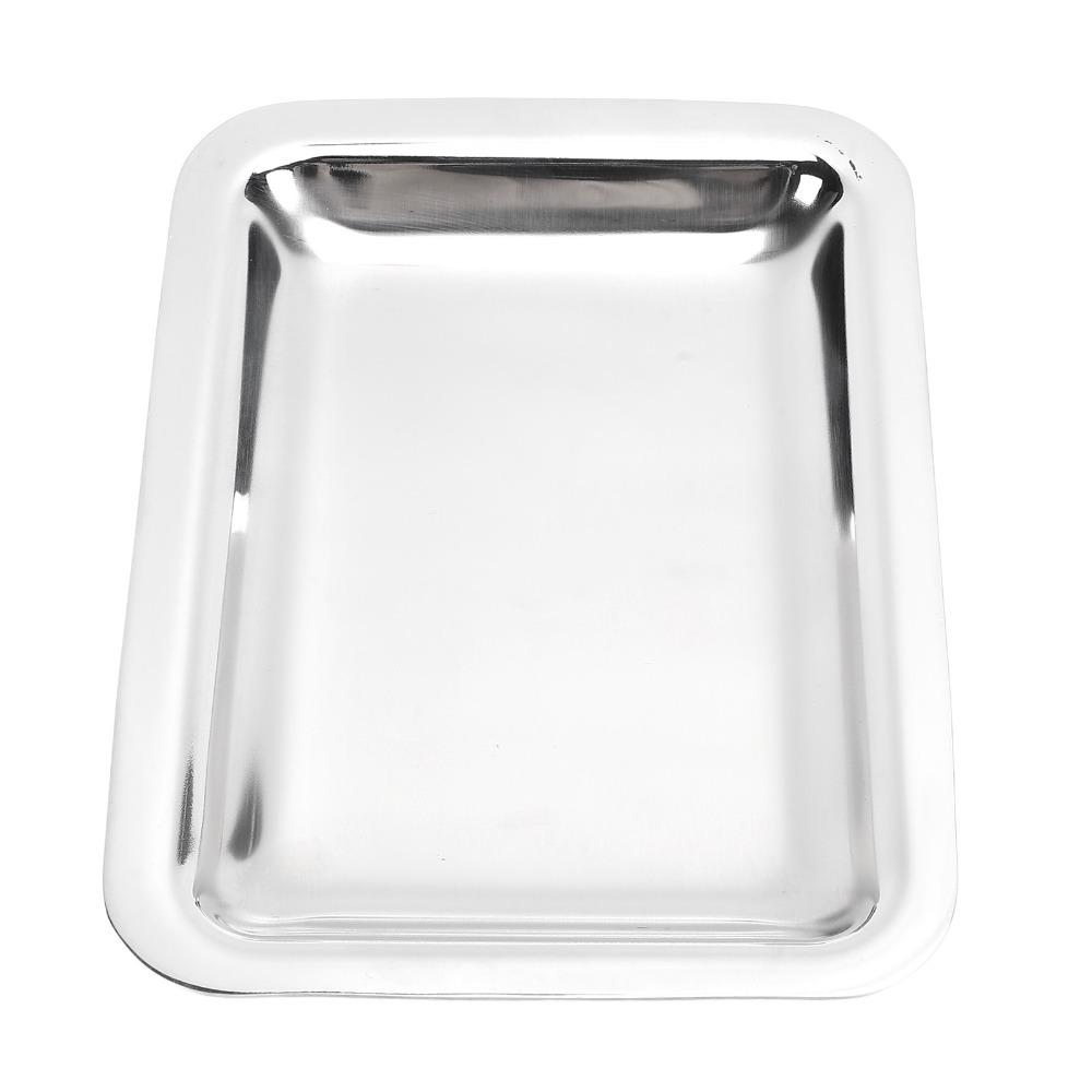 Thickened Stainless Steel Serving Tray Stainless Steel Dessert Plate  Home Kitchen