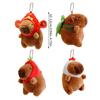 Cosplay Capybara Plüsch Schlüsselanhänger Rucksackanhänger Cartoon Auto Schlüsselanhänger Handtaschen Dekoration Damen Accessoires Geburtstagsgeschenk
