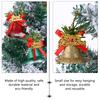 6pcs Plastic Xmas Hanging Decorations Plastic Bells Reusable Home Christmas Tree Bell Bells Decoration Gifts