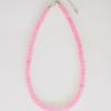 Modernlike Silver 925 Pink Amethyst Gemstone Necklace 6mm