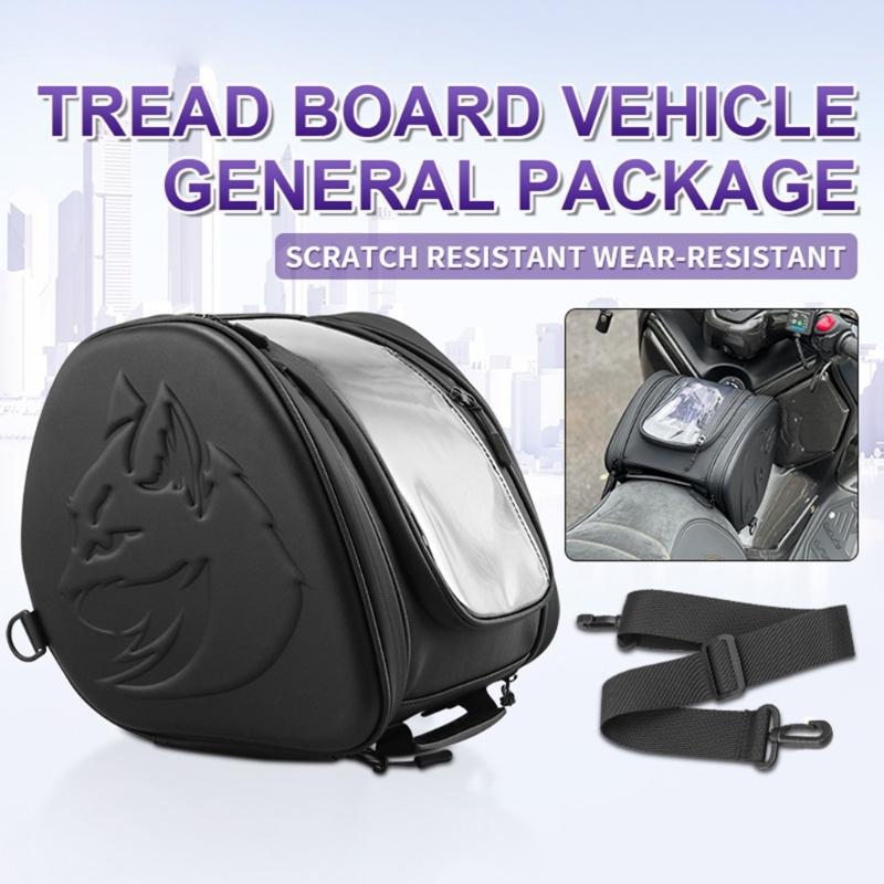 PU Leather Motorcycle Tank Bag for ADV 150 Offering Large Storage Waterproof and Quick Mount Reflective Easy Attachment