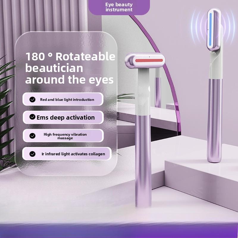 

Инструмент для красоты глаз Разглаживает мелкие морщины, Вибрирующая массажная ручка, Портативный инструмент для красоты глаз, Массажер для крема для глаз с ЭМС, Инструмент для введения крема для глаз фиолетовый