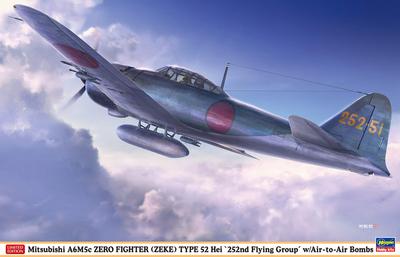 Hasegawa Mitsubishi A6M5c Zero Typ Trägerjäger Typ 52 C 252. Luftkorps Bombe Plastikmodell 08257 1/32 mit Luft-zu-Luft
