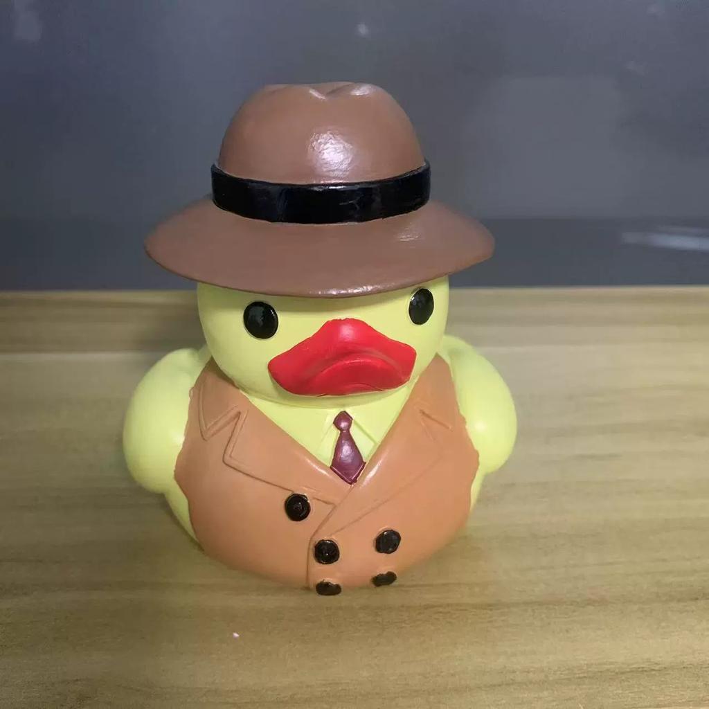 Creative Detective Duck Doctor Duck Chef Duck Fire Duck Home Desktop Statue Ornaments Resin Crafts Baby Birthday Toys And Gifts