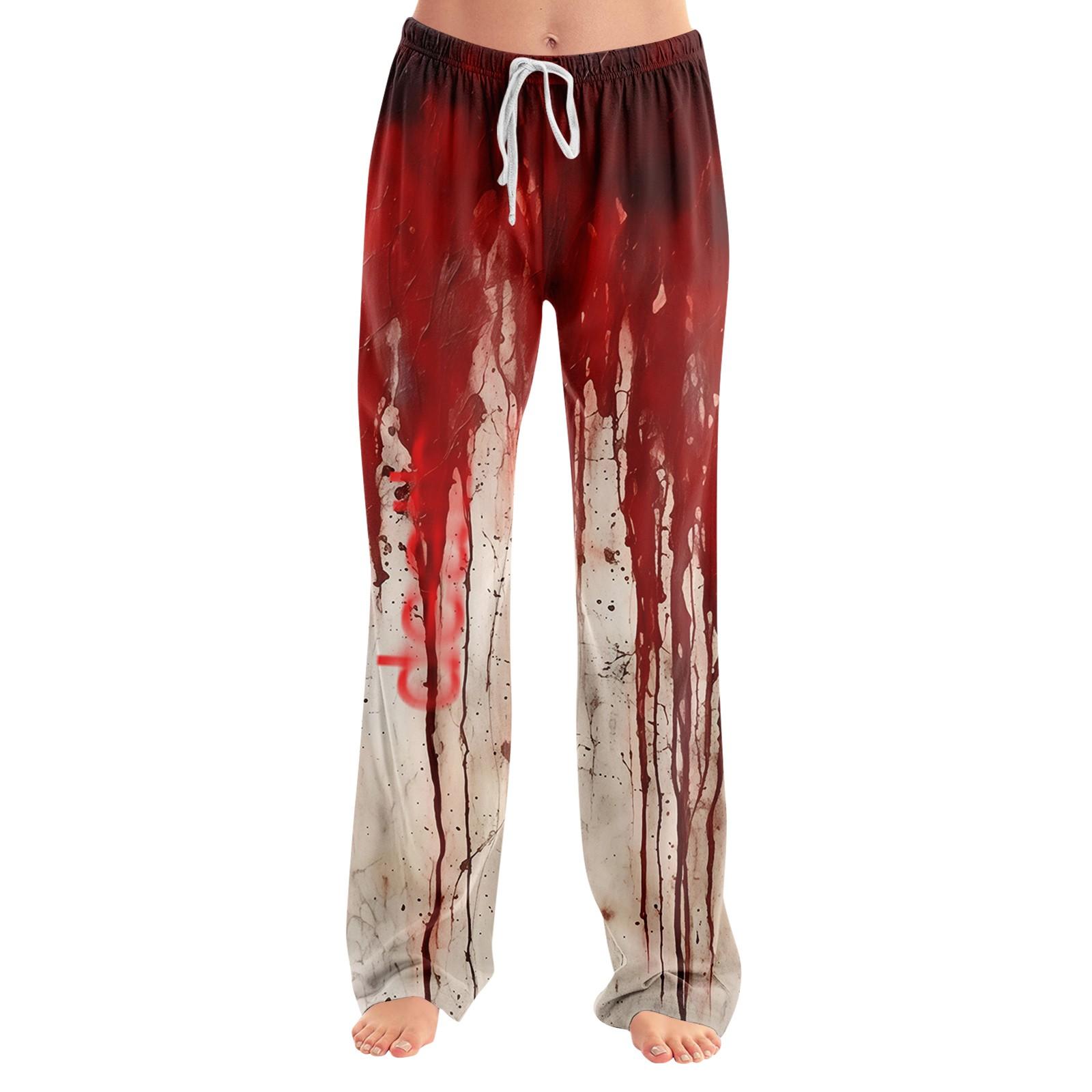 

Женские пижамные штаны, одежда для сна, повседневные брюки с эластичной резинкой на талии, удобные прямые свободные брюки для йоги S