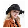 Women S French Hepburn Style Large Brim Hat For Autumn Winter Elegant Lady