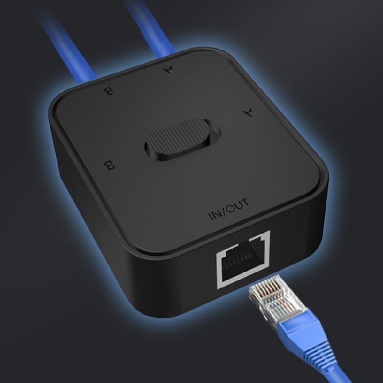 2-Port 10/100/1000Mbps Netzwerk RJ45 LAN CAT6 Netzwerk-Switch für Switch