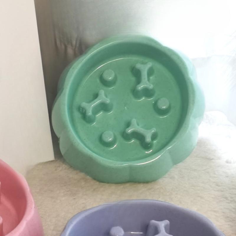 

Новая миска для собак Slow Food, миска для собак, которая не дает им подавиться, миска для маленьких и средних щенков, миска для риса Slow Food, миска для домашних животных, товары для животных 18*4.5cm