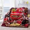 Arsenal Customize Your Name Blanket Cozy Customizable Blanket Ultra-Soft Great for Bedding Couch Livingroom Nap Ideal for All Seasons