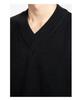 Unisex Solid Color V-Neck Knit Sweater - Trendy Korean Style, Versatile & Casual, Loose Long-Sleeve Top