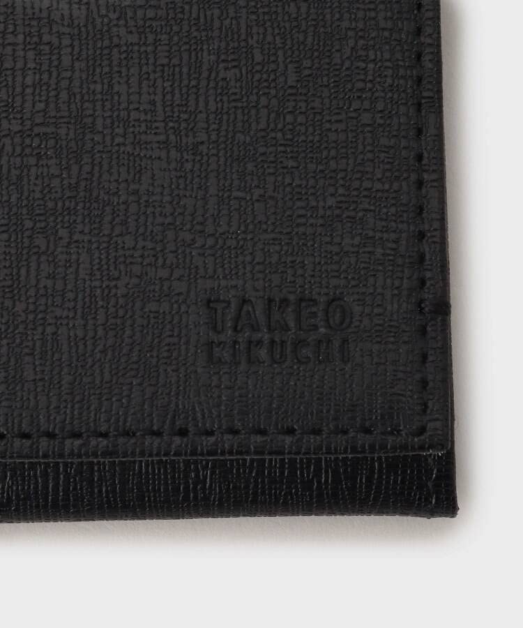 color scheme embossed leather long wallet G8701293 Black [Takeokikuchi] Wallet, Men's (619) 00(FREE)