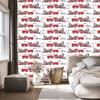Steam locomotive wallpaper in watercolor style for living room and bedroom 50x1000