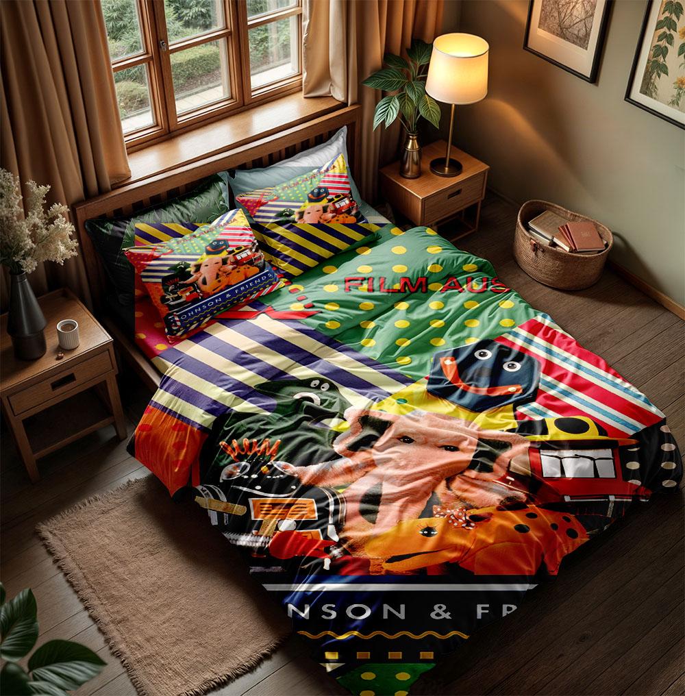 Laughing Cartoon Duvet Cover Set King Queen Double Full Twin Single Size Bed Linen Set