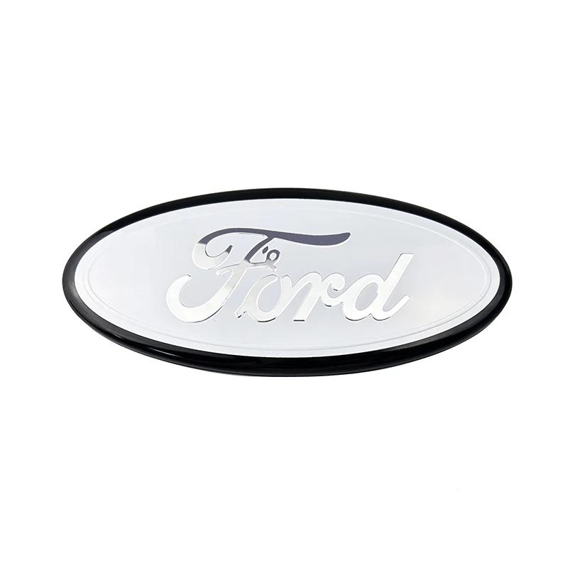 15X6.3CM Alloy Car Front Cover Badge Sticker for Ford Kuga Transit Ecosport Fiesta Focus Ranger Mondeo Edge Trunk Emblem Decal CVV1 QQ24