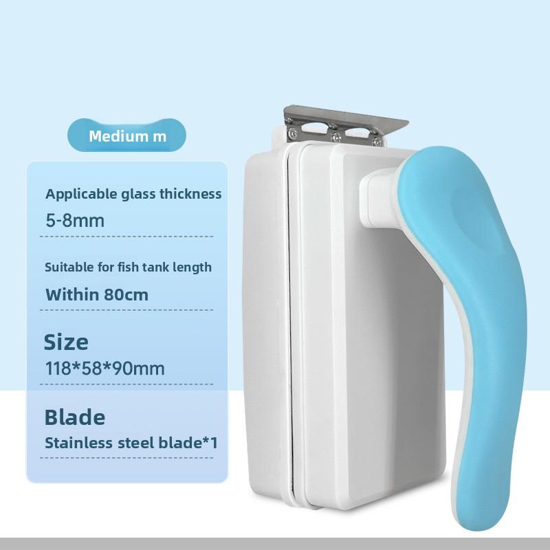 Aquarium Glas Fischtank Algen Schaber Reiniger Stark Magnetisch Schwimmend Reinigungsbürste Fischtank Schaber Fensterputzer Werkzeuge