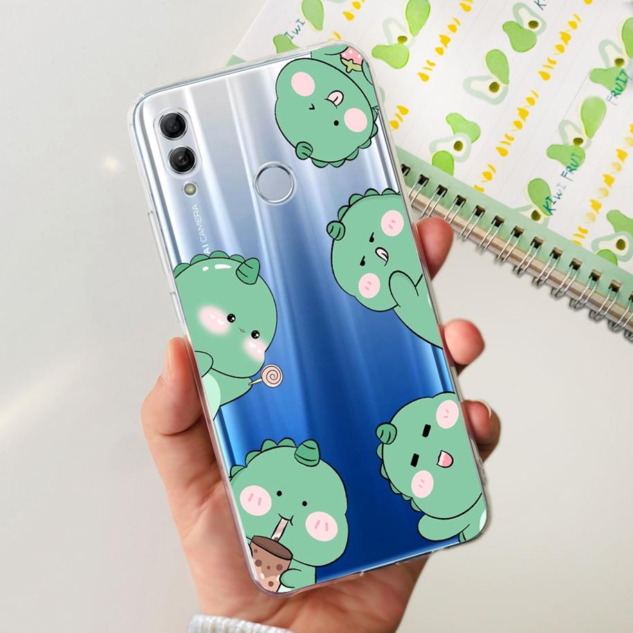 For Honor 10 Lite Case Honor 10i Shockproof Cover HRY-LX1T HRY-LX2 Stylish Flower Soft Silicone Clear TPU Funda For Honor10 Capa