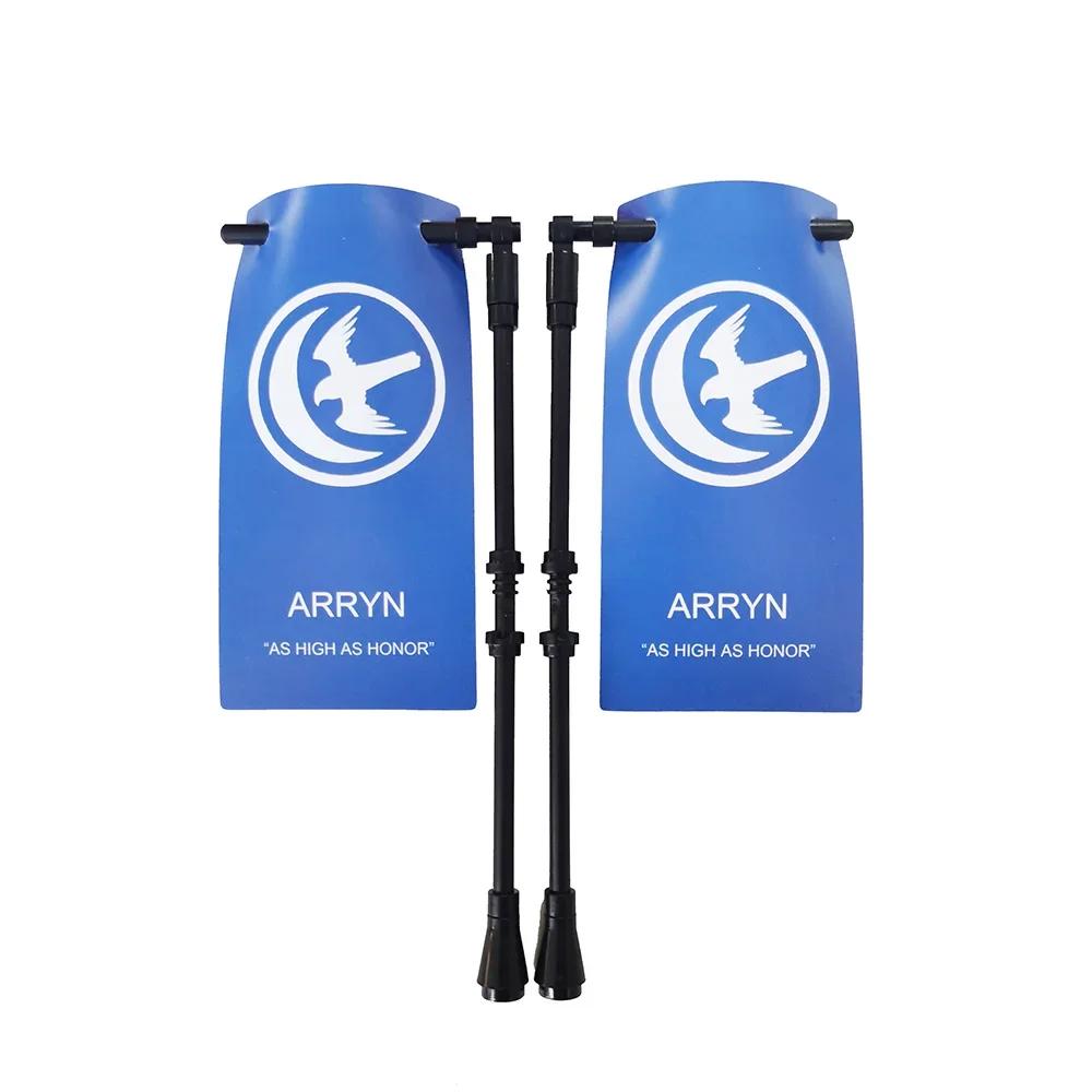 Klocki Budowanie Flag Miasta-Państwa Średniowieczne Postać Wojskowa Flaga Broń Starożytne Święte Cesarstwo Rzymskie Jerozolima Rycerz Świętego Łazarza Legion Zabawka