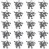 20pcs Craft Gifts Silver Sheep Metal Charms Pendants Mini 0.7inch Antique Cute Sheep Pendant Animal Shape Dangle for Earring